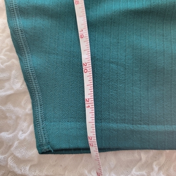 Pink Active Green Seamless Leggings Size M Medium High Waist 7/8 tight - Picture 6 of 12